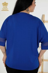 Блуза из вискозной ткани Производитель женской одежды с вышивкой - 79051 | Настоящий текстиль - Thumbnail